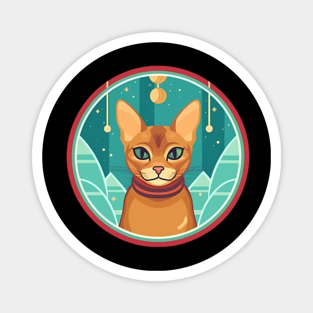 Abyssinian Cat Xmas Ornament, Love Cats Magnet by logiamerch